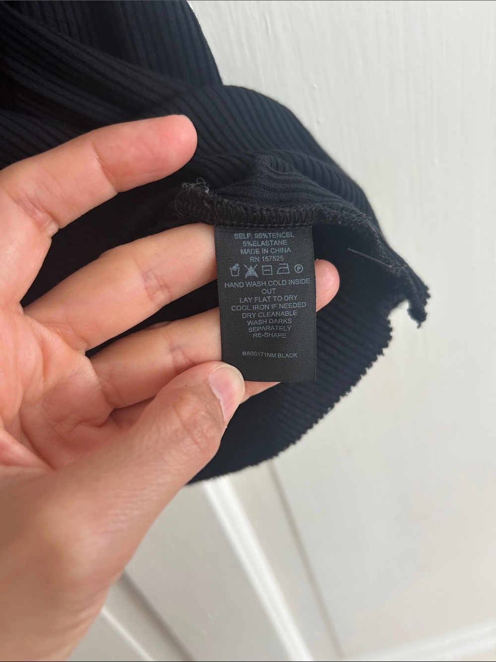 WSLY Black Ribbed High-Neck Racerback Tank - Picture 3 of 4